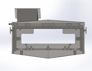 Viscera Pan Wash-End View of Nozzels